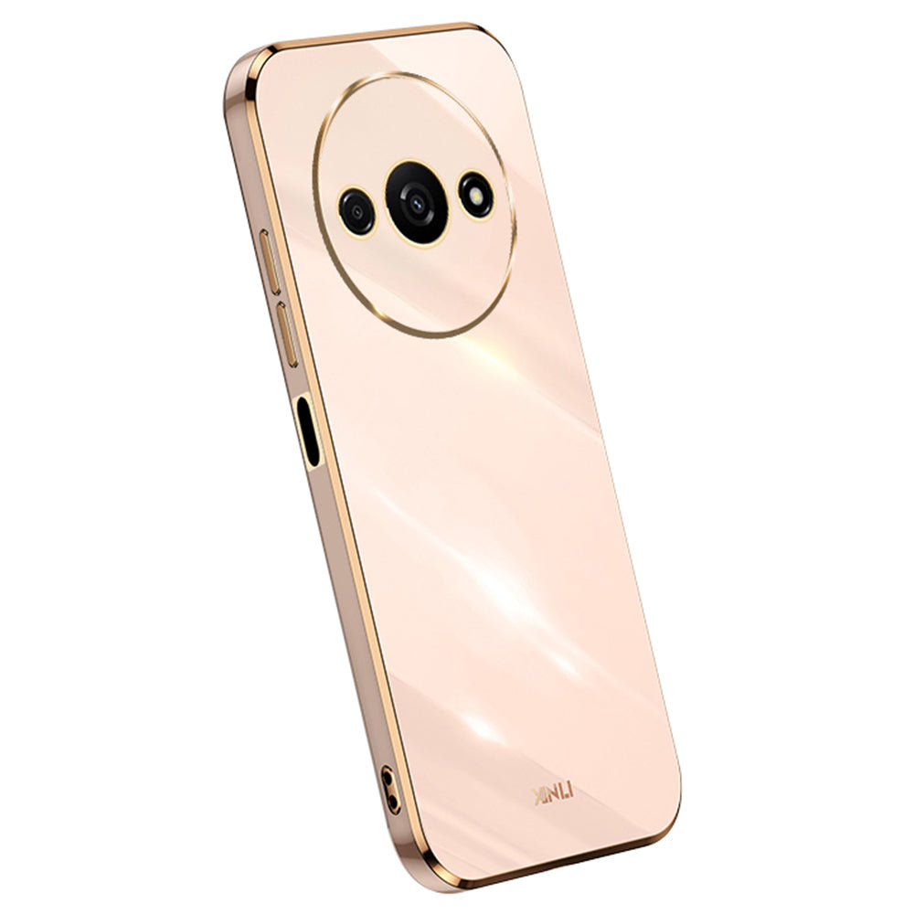 XINLI For Xiaomi Redmi A3 / Poco C61 4G TPU Case Precise Cut-outs Lens Protection Electroplating Phone Cover XINLI For Xiaomi Redmi A3 / Poco C61 4G TPU Case Precise Cut-outs Lens Protection Electroplating Phone Cover